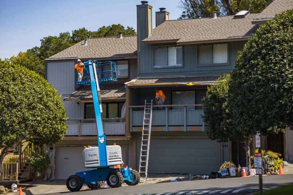 Exterior Maintenance with Cherry-Picker